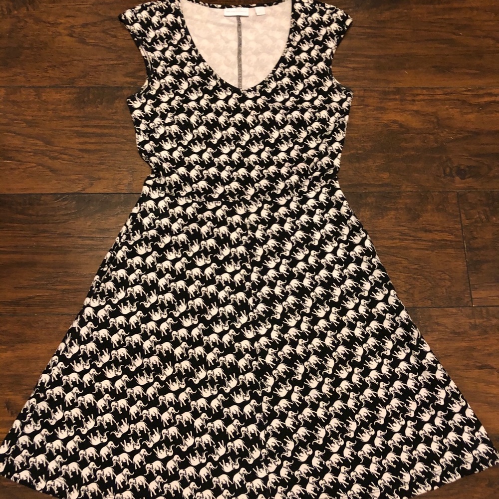 Fit and Flare Elephant Dress